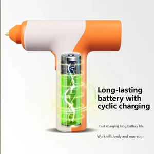 Cordless Lithium-Ion Industrial Grade Plastic Hot Glue Gun DIY Attractive Design for Crafting and Adhesion Applications