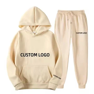 Men Sweatshirt Two Piece Set Style Men Gym Slim Fit Tracksuit Set Men Clothing Tracksuit Hoodie Set