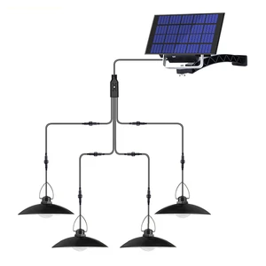 Remote Control Solar Powered Rechargeable IP65 LED Small Pendant Light Waterproof Dimmable Outdoor/Indoor Night Lighting