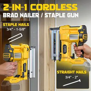 18-20V Brushless Nail Gun F10-F50 Electric Brad Nailer for Professional Industrial DIY Carpentry Roof Ceiling Decoration