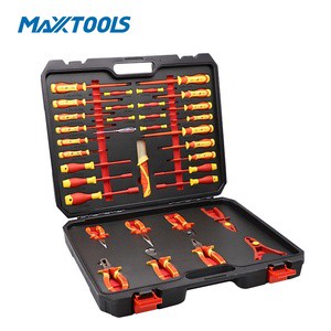 Professional 35PCS VDE 1000V Insulated Tool Set Electrician Repair Kit CR-V Hand Tools IEC 60900 OEM ODM