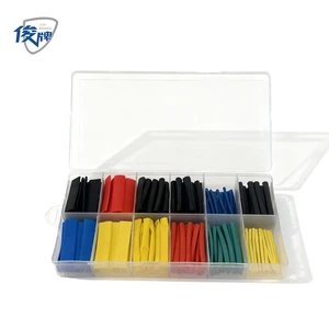 JUNPAI Assorted 280pcs Heat Shrink Polyolefin Sleeves PE Insulation Tubes Kit 10mm ID 2:1 Ratio 1KV Voltage Cable