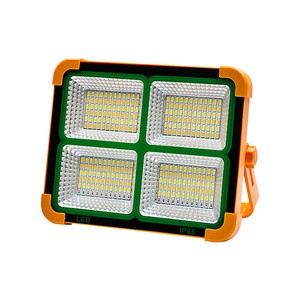 Solar Rechargeable Magnetic LED Flood Light with Tripod Mount Customizable for Camping Outdoor