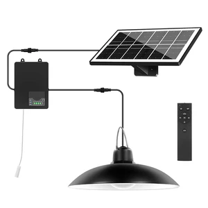 NEW Solar Shed Light Indoor Outdoor with Pull String Battery Box Daytime or Night