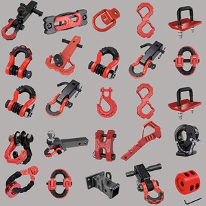New Youjia Heavy Duty Split Shackle Hitch Receiver 3/4 Inch D Ring Trailer Towing Arm Lock 35000LBS Max Payload for Trailer