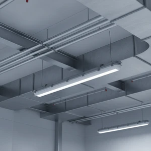 Linkable Linear Tri-Proof LED Light with Battery Backup for Warehouse Factory Outdoor Use