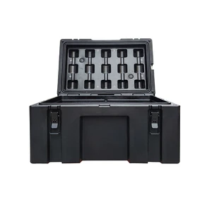 Large Hard Supply 76L Durable LLDPE Worksite Storage Transport Wrench Complete Tool Box Set