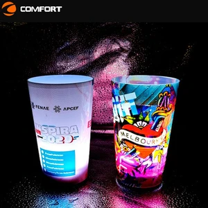 Holiday Home Decoration Battery Led Cup Tealight Plastic Hot Sales Custom Led Cup for Night Bar