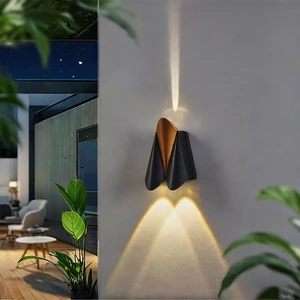LED Outdoor Waterproof Wall Lamp, One Beam Spotlight, Airplane Shape, Decorative Light for Pub, Bar, Cafe, Billiard Room