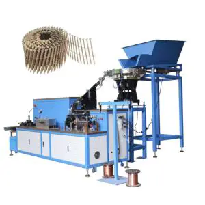 Automatic High Speed 2800 Psc/Min Pneumatic Nail Gun Motor Coil Nail Wire Collated Making Machine