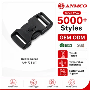 ANMCO Custom Colorful Heavy Duty Pom Recycled Tactical Plastic Buckle Curve Quick Side Release Buckle