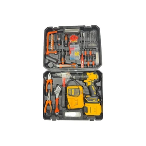 21V Electrician Multi-Function Home Hardware Tool Kit Waterproof Plastic with Hard Case OEM Customization Supported