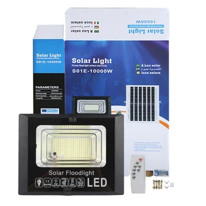 Customizable IP67 Waterproof ABS 100W LED Solar Light Outdoor 3000k 6000K Remote Control Floodlight for Garden Residence