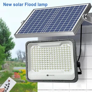 Solar Submersible Flood Light IP65 Waterproof Solar Lamp Remote Control Led Lampe LED Solar Flood Light Outdoor for Garden Road