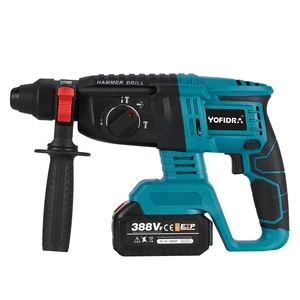 220V Cordless Impact Drill Brushless Electric Hammer Multifunctional Rotary Electric Pick 26mm 1680W for 18V Battery