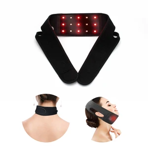 Neck Chin Red LED Light 660nm 850nm Chin Wrap Red Light Therapy Chin Strap for Contouring