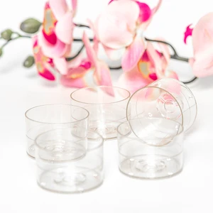 Factory Wholesale Environmental protection Plastic Round Tealight Lamp Cup in Stock