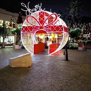 Commercial 3D Illuminated Contour Lights IP65 - Custom Outdoor for Parks and Shopping Centers Holiday Displays