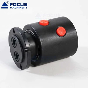 2 Flow High Pressure Hydraulic Multi-Circuit Rotary Joint Multiport Rotary Union Hydraulic for Air/gas, Coolant and Hydraulics
