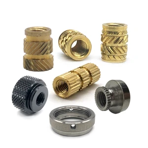 Cnc Machining Copper Knurled Thumb Nuts M5X12Mm 1/4 20 Unc Threaded Brass Insert Injection Moulding Bsp Thread For Wood