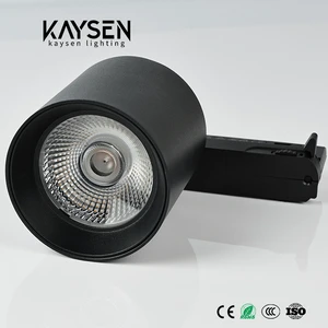 Customizable Modern Die Casting Aluminum COB LED Track Light 15W 20W 25W CE RoHS Spotlight Driver Integrated for Supermarket