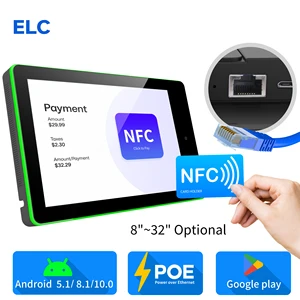 POE Power LED Light Bar Wall Mount for Android Tablet Surrounding Conference Meeting Elevator Airport Exhibition Hall Education
