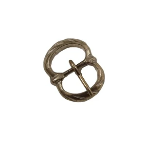 Tiger Touch Medieval Copper Double Loop Sword Hanging Belt Buckle-Ostrogothic Style TT-01016 Small