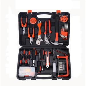 100 Pcs Electrician Tools Box Power Tools Kit Hand Set Tool Case CordlessDrill with Multimeter