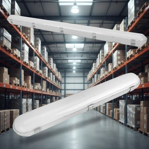 130lm/W LED Tri-proof Light 20W-120W IP66 IK08 3CCT Adjustable 2FT 4FT 5FT 6FT 8FT Vapor Tight Linear Lamp for Warehouse Garage