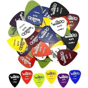 Colorful SC ECOMMERCE Italian Made Guitar Picks for Musical Instruments Model O1-BLRN-VKK7