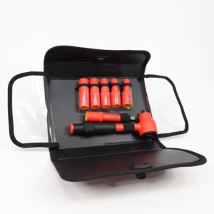 HSC 8pcs 1000V VDE Insulated Stainless Steel Red+Black Hand Tools OEM Multi-Purpose Auto Repair Tool Set Case