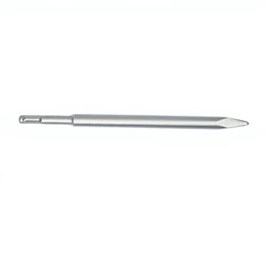 Industrial Grade Electric Hammer Pickaxe Four Pronged Straight Alloy Steel Tip Sandblasted Finish Carving Tool 4.5kN Max Hitting