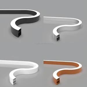 Whole Gold Circle Anti-light Leakage Led Suspend Light Aluminum Profile 6063- T5 LED Curved Light Aluminum Profile