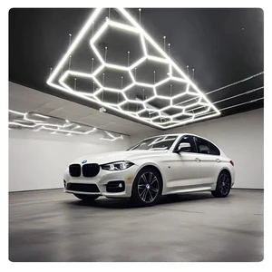 Car Showroom Auto Workshop Design Garage Hexagon Ceiling Light LED Car Workshop Light Hexagon Led Lights