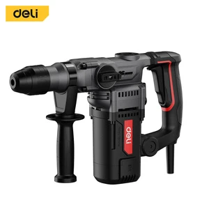Deli EDE-DC26-3E Red Power Tool Electric Pick Heavy Duty High Power Through Wall Impact Concrete Slotting Multi-functional