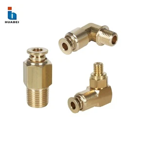 Push-in Straight/Right-angle/Rotary Fast Connector Head Brass Oil Pipe Joint