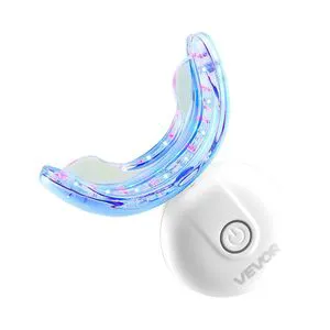 Portable Home Use Teeth Whitening Kit 32 LED Accelerator Lights Whitening Gel Syringe Desensitizing U-Shaped Tray Fast