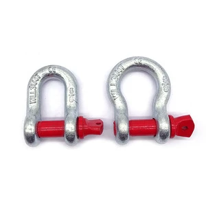 Wholesale Hot Sale Zinc Plated/Hot Dip Galvanized High Tensile Straight 4 Ton D Shackle Bow Shackle