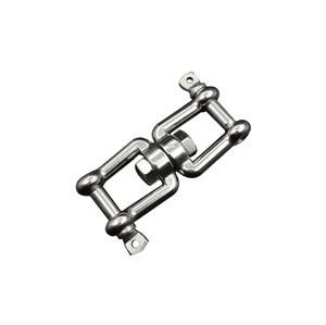 SNOWL Stainless Steel Marine Double eEes Swivel Snap Shackle