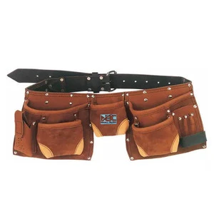 Leather Pouch and Harness Electrician Plumbing Holstered Plumber Organizer Waist Mini Tools Belt Bag.