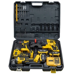 NEOBRISKEN Electrician Tool Kit Cordless Power Works Combo with Electric Wrench Hard Case OEM Customizable