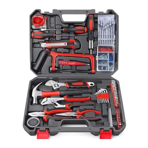 108pcs Hardware Household Hand Tool Kit Set DIY Saw Screwdriver Hammer Tape Wrench Pliers