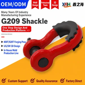 Industrial Alloy Steel Stainless Steel 304 Carbon Steel Screw Collar Pin Bow Shackle Anchor Shackle Durable Lifting Shackle