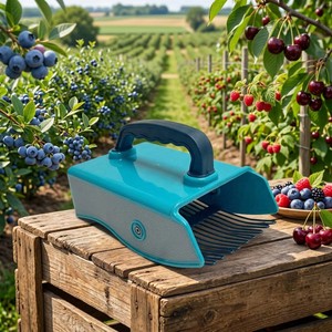 Soft Handle Plastic Fruit Pickers Metallic Comb Reinforced Coated Teeth Ergonomic Speedy Picking Atrovirens Garden Zhejiang OEM