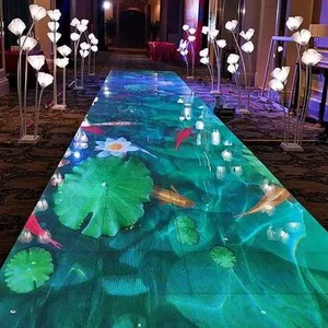 Floor Tile LED Screen 3D Colorful Interactive Video P3.91 P4.81 P6.25 Shopping Mall Exhibitions LED Stage Floor Panel Display
