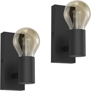 Vintage Wall Light With E27 Lampholder Industrial Metal Indoor Retro Wall Spot for Stairs Kitchen Bedroom Living Room,