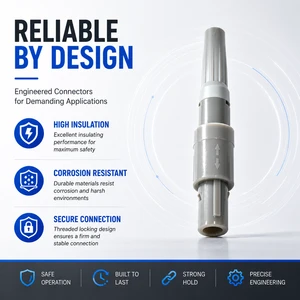 Plastic Shell 1P 4 Pin Panel Mount Socket Plastic Push Pull Circular Connector For Laser Beauty Devices