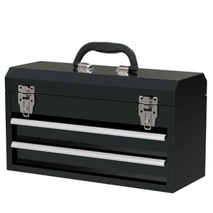 Customizable Metal Tool Box with Iron Drawer Waterproof Hardware Storage Easy-Carry Maintenance Tool Case OEM Support