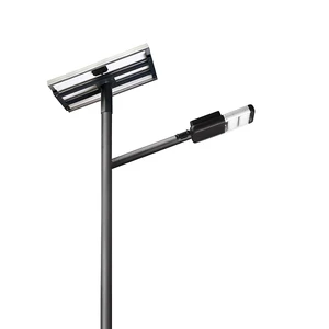 DAWN Conical Single 30w 60wsolar Led Street Light Hot Galvanized Steel Outdoor Lamp Pole Solar Street Light