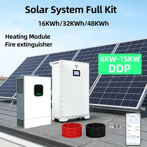 Complete Solar Energy System 6KW 8KW 11KW 12KW 10KWh 15KWh 32KWh 48KWh 90KWh Complete Solar Kit With Solar Panel System